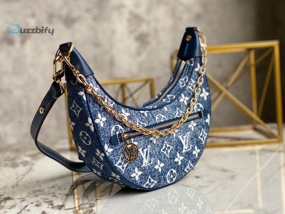 Louis Vuitton Loop Since 1854 Jacquard Navy Blue By Nicolas Ghesquière For Cruise Show, Women’s Handbags 9.1in/23cm LV M81166
