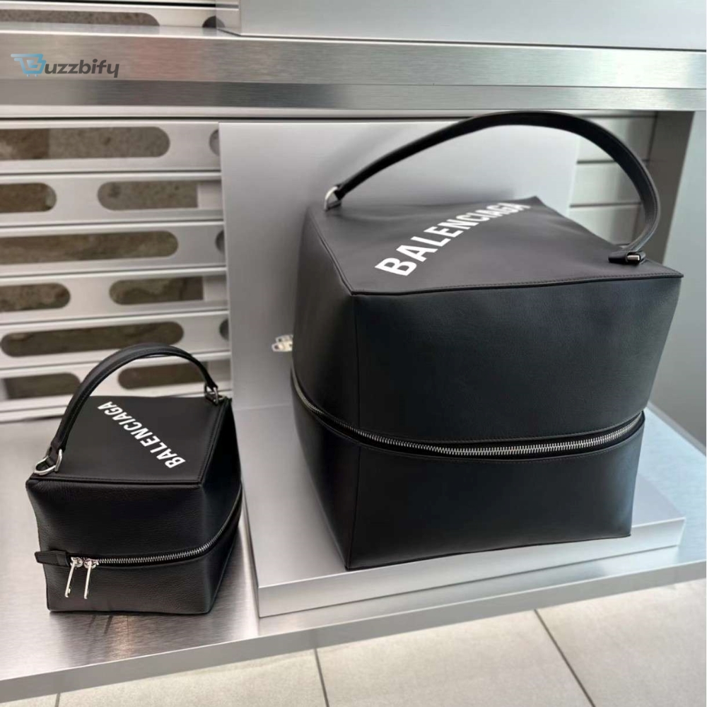 Balenciaga 4×4 Small Bag Black For Women 6.3in/16cm 7481972AAIM1090 