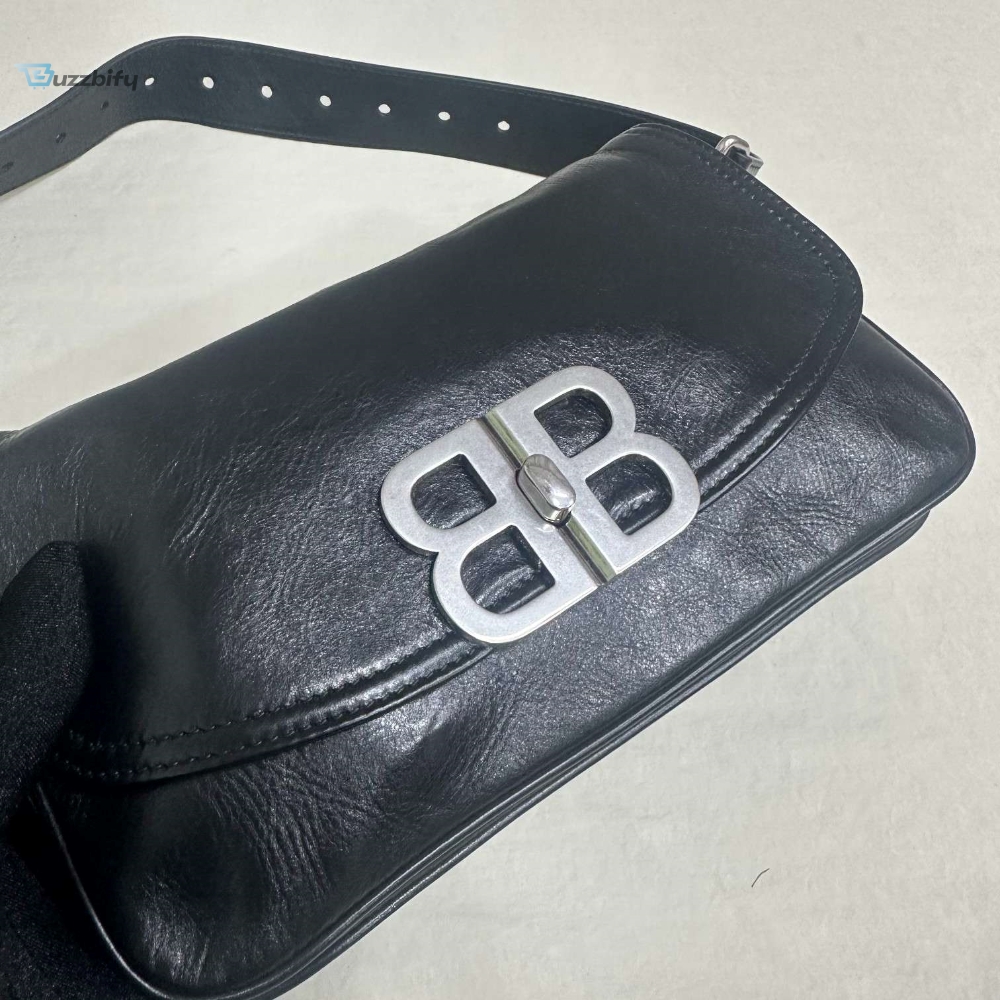Balenciaga Bb Soft Small Flap Bag Black For Women 9.1In23cm 7485982Aaiy1000