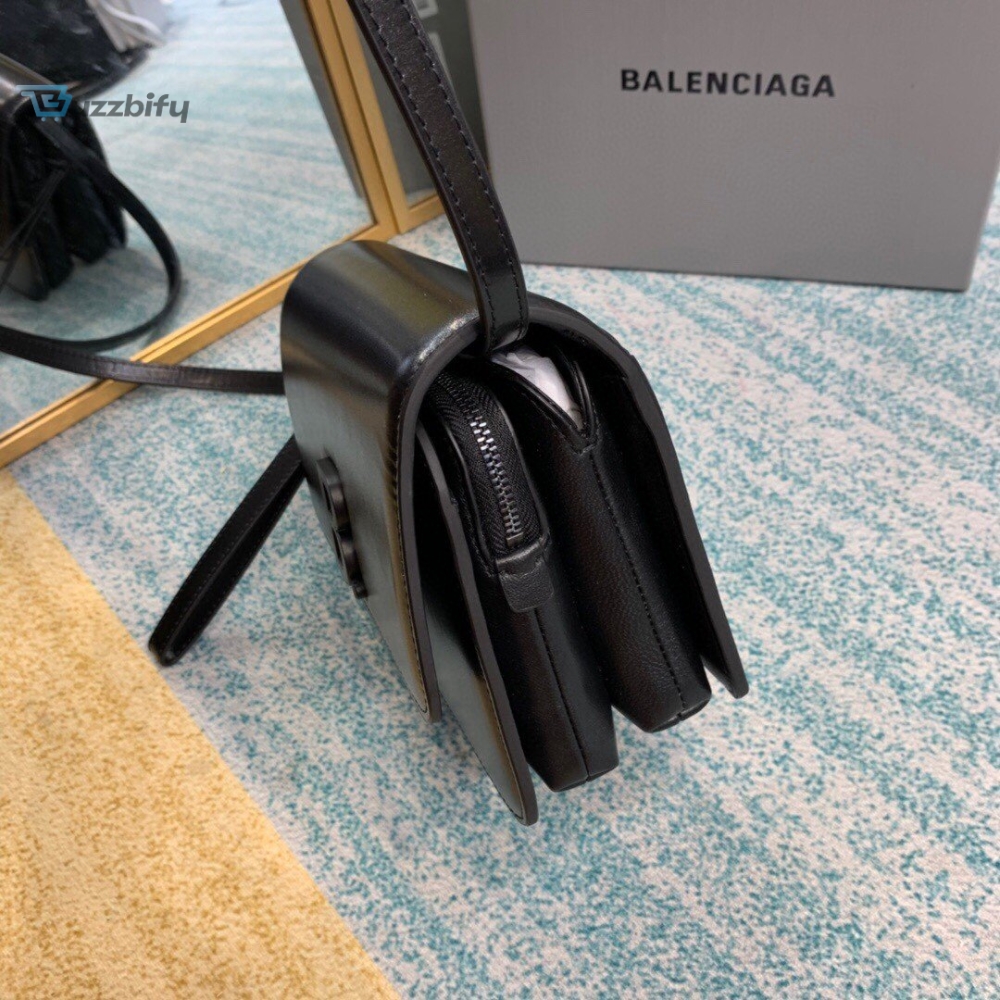 Balenciaga Bolso Bandolera B In Black, For Women, Women’s Bags 7in/18cm 