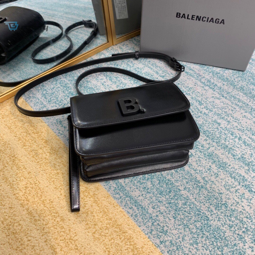 Balenciaga Bolso Bandolera B In Black, For Women, Women’s Bags 7in/18cm 