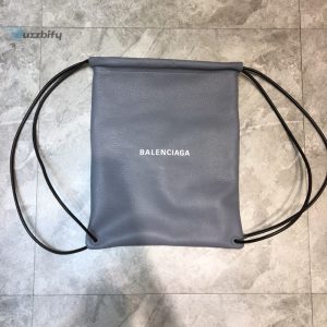balenciaga everyday drawstring backpack in grey for women womens bags 18