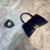 balenciaga hourglass small handbag in dark blue for women womens Sneakerhead bags 9in23cm 5935461lrgm4611 buzzbify 1