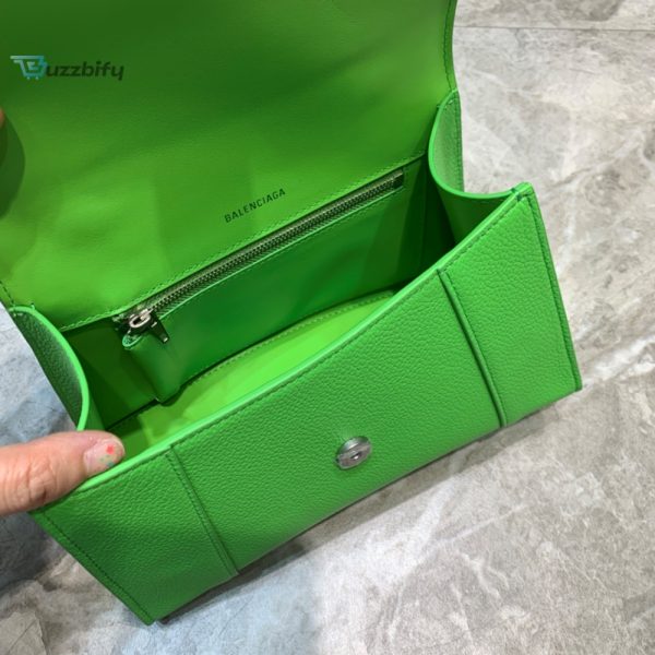 balenciaga hourglass small handbag in green for women womens Sneakerhead bags 9in 33cm buzzbify 3 3