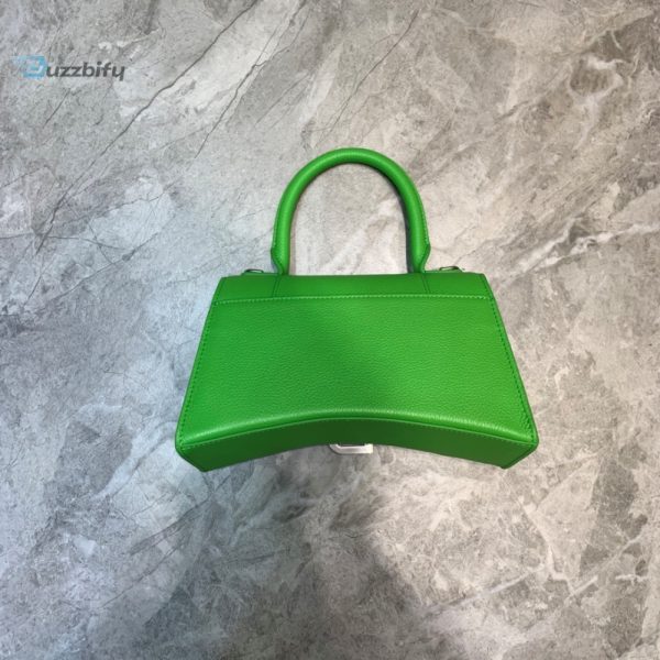 balenciaga hourglass small handbag in green for women womens Sneakerhead bags 9in 7 7cm buzzbify 7 7