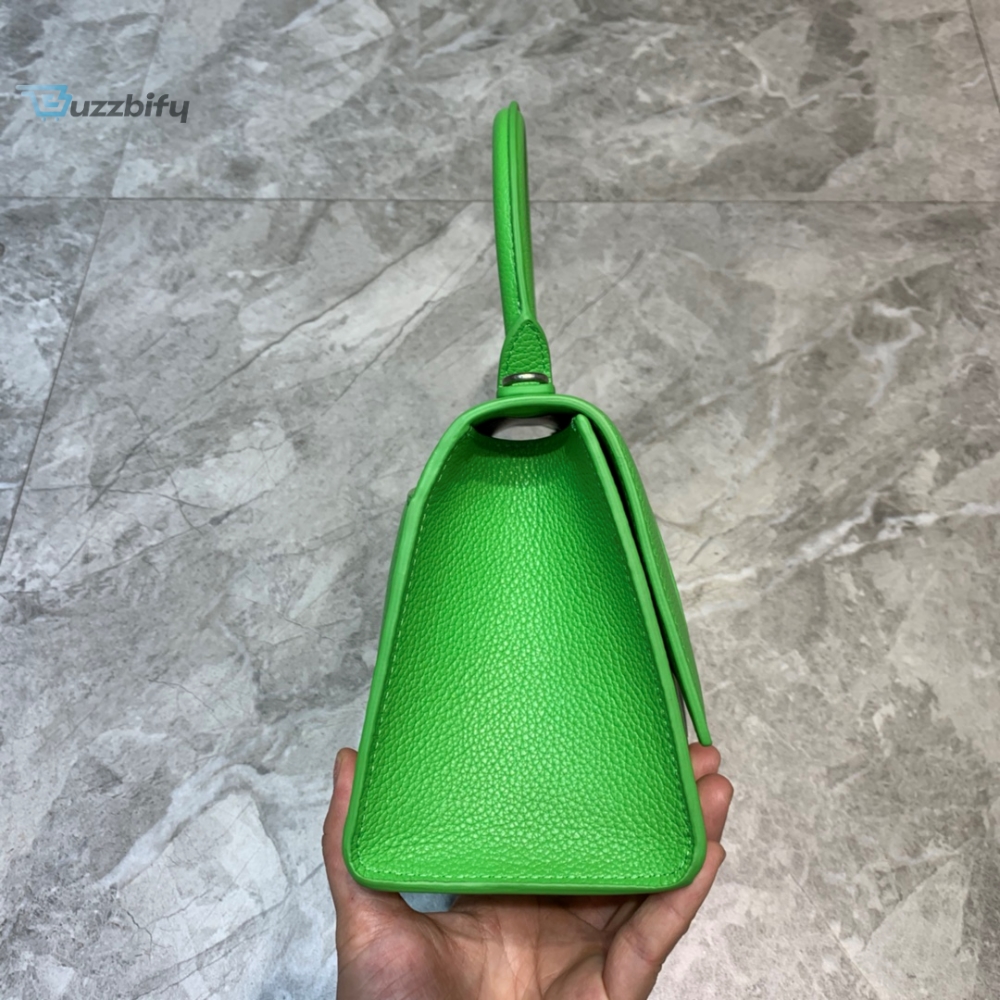 Balenciaga Hourglass Small Handbag In Green, For Women, Women’s Bags 9in/23cm 