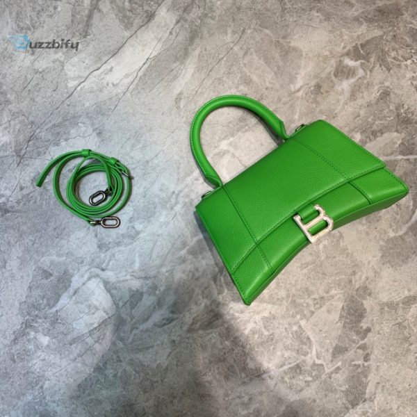 balenciaga hourglass small handbag in green for women womens Sneakerhead bags 9in23cm buzzbify 1