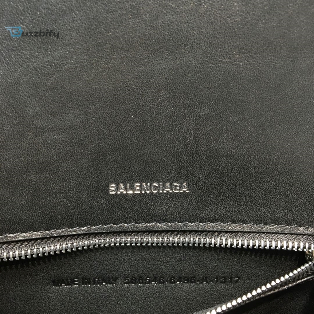 Balenciaga Hourglass Small Handbag In Grey For Women Womens Bags 9In23cm