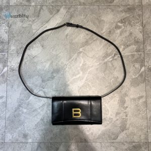 balenciaga hourglass wallet bag in black for women womens bags 8in20cm buzzbify 1