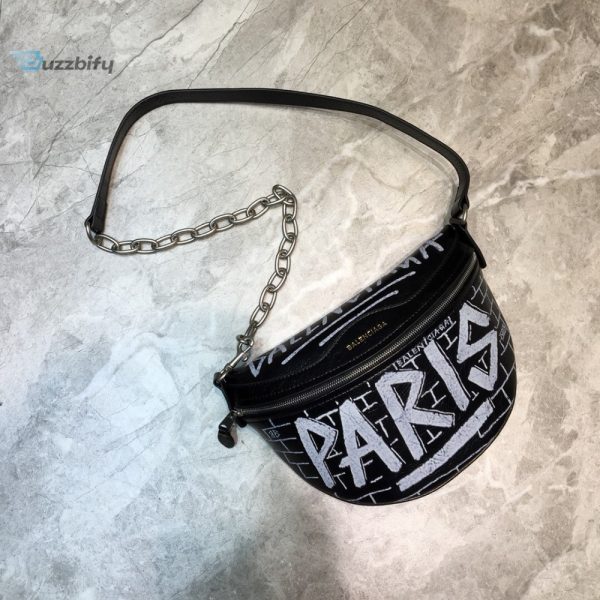 balenciaga souvenir xs belt bag in black for women womens coach bags 9 50