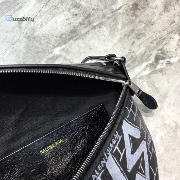 balenciaga souvenir xs belt bag in black for women womens coach bags 9 52