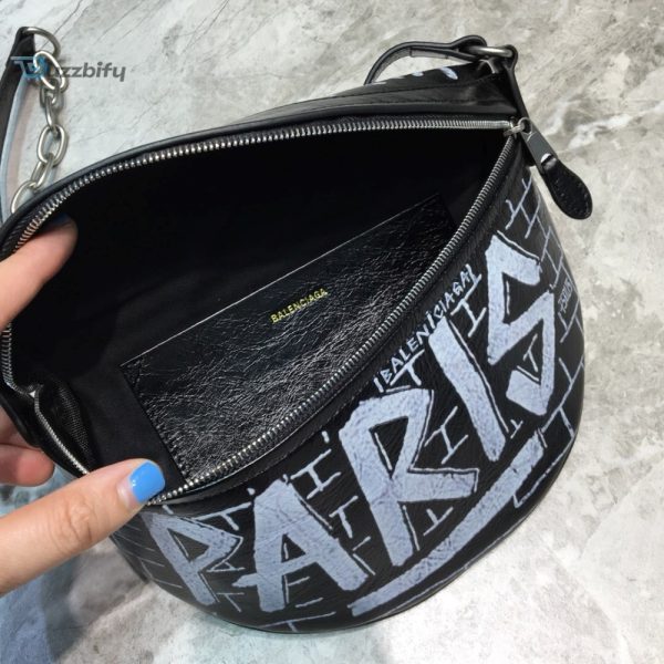 balenciaga souvenir xs belt bag in black for women womens coach bags 9 55