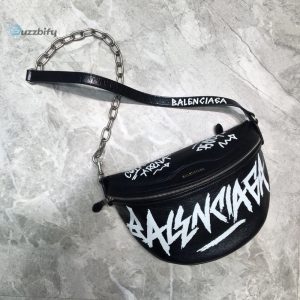 balenciaga souvenir xs belt bag in black for women womens bags 9 65
