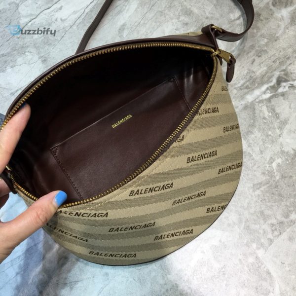 balenciaga souvenir xs belt bag in brown for women womens bags Rockstud 9 2
