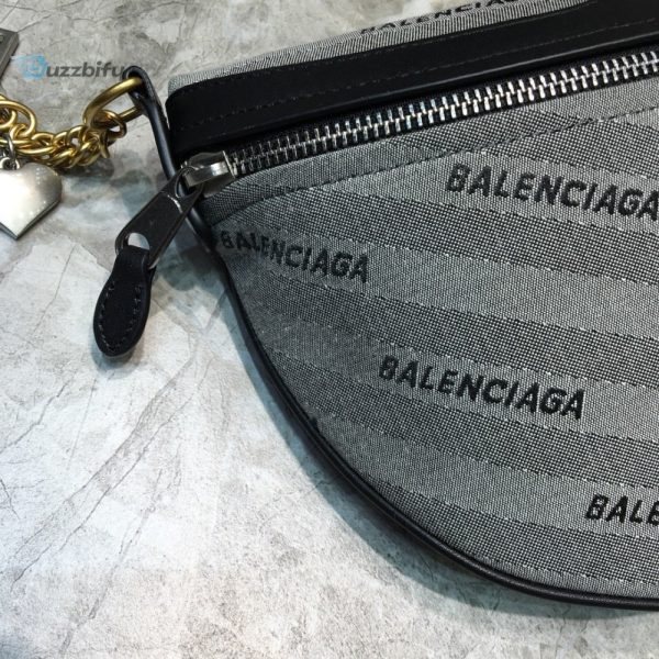 balenciaga souvenir xs belt bag in gray for women womens bags cuir 9 11