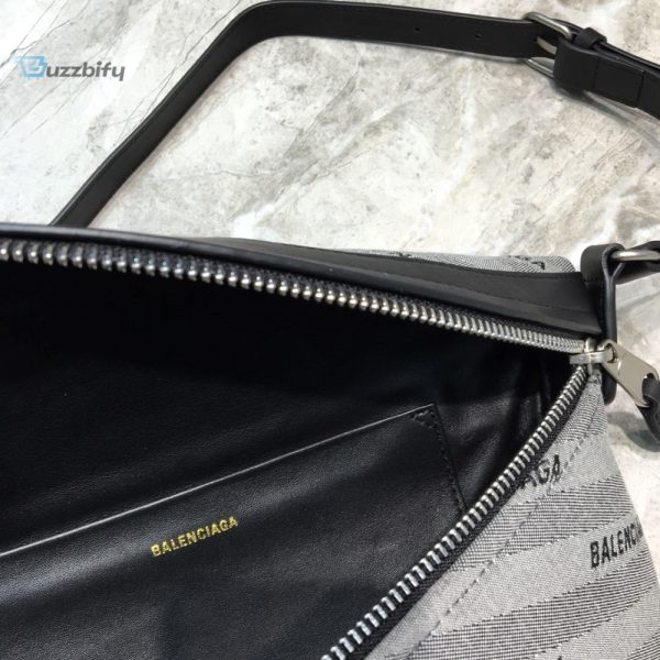 balenciaga souvenir xs belt bag in gray for women womens bags cuir 9 13