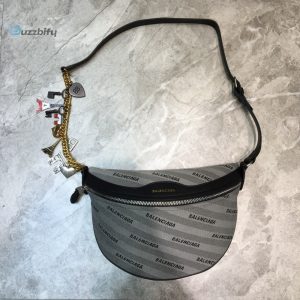 balenciaga souvenir xs belt bag in gray for women womens bags 9