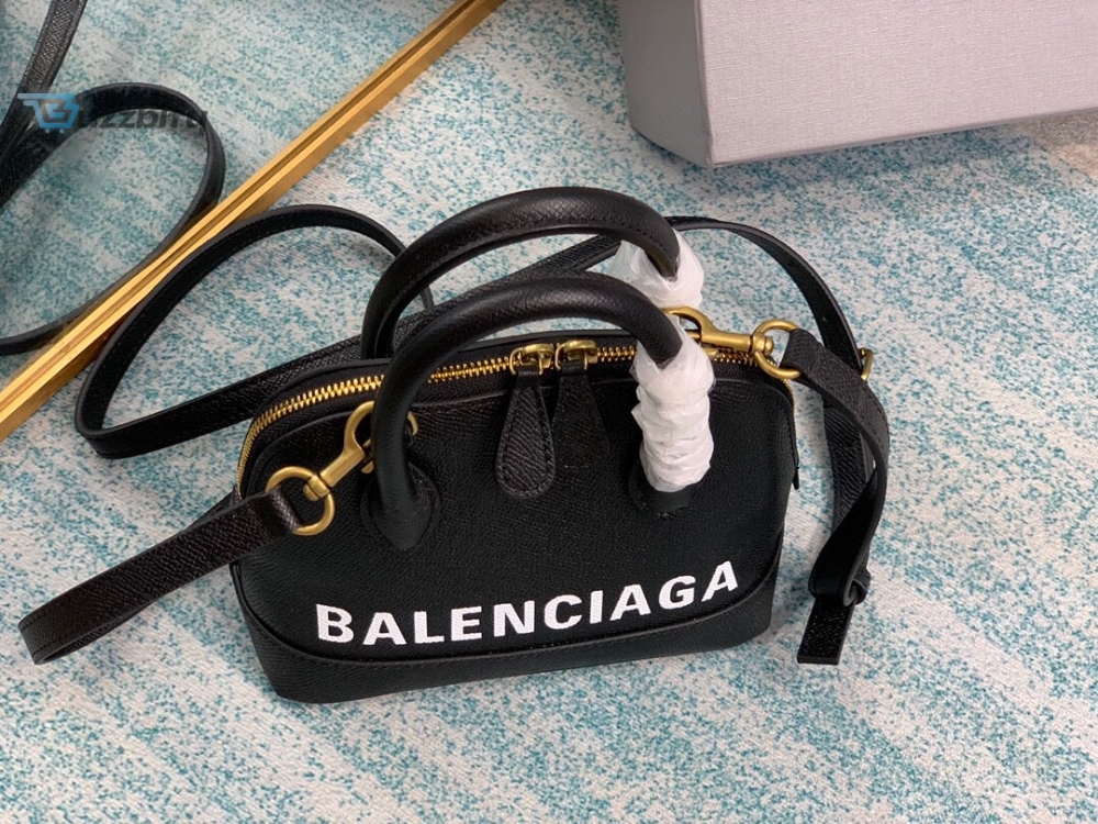 Balenciaga Ville Handbag In Black, For Women, Women’s Bags 7in/18cm 