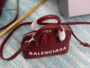 balenciaga ville mini handbag in dark red for women womens bags 7in18cm buzzbify 1 1