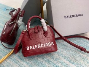 balenciaga ville mini handbag in dark red for women womens bags 7in18cm buzzbify 1