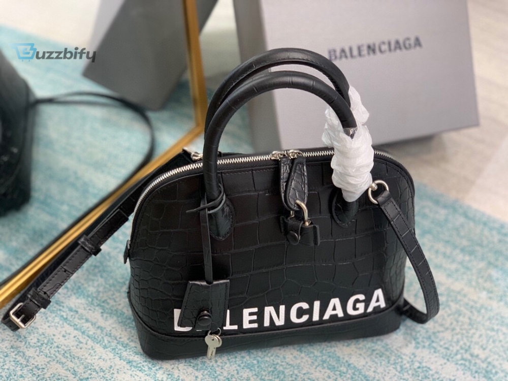 Balenciaga Ville Small Handbag In Black For Women Womens Bags 10.2In26cm