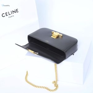 Celine Chain Shoulder Bag Black For Women 8In20.5Cm 197993Bf4.38No