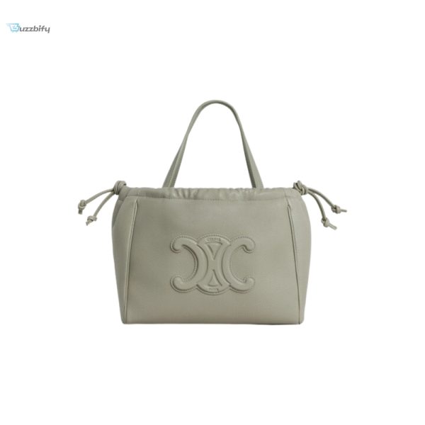Celine Cuir Triomphe Green Clay Bag For Women 111013Eny.31Gc 22.5 Cm 9 Inches