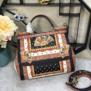 dolce gabbana 90s sicily bag with logo print multicolor for women 10 74
