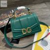 dolce gabbana dg girls bag in quilted nappa green for women 10