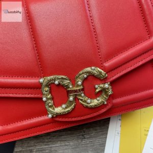 dolce MOTIF gabbana dg girls bag in quilted nappa red for women 10 14