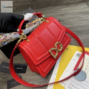 dolce gabbana dg girls bag in quilted nappa red for women 10 15
