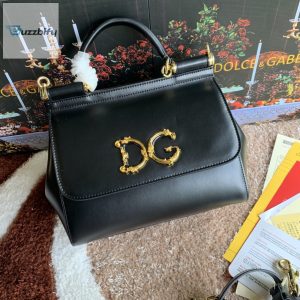 dolce gabbana medium dg handbag in dauphine black for women 10