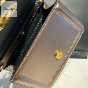 Dolce  Gabbana Small Devotion Bag In Mordore Nappa Antique Brass For Women 7.5In19cm Dg
