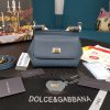 dolce gabbana small sicily bag in dauphine blue for women 7