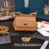 dolce gabbana small sicily bag in dauphine brown for women 7