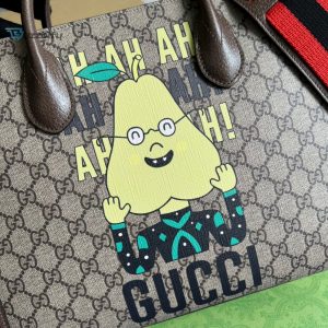 Gucci Apple Gucci Tote Bag Beige For Women Womens Bags 12.2In31cm Gg