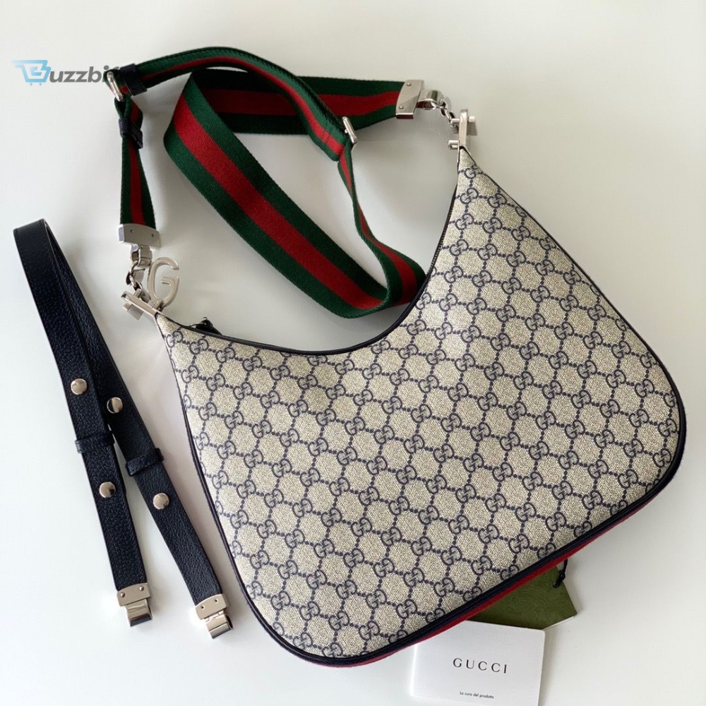 Gucci Attache Small Shoulder Bag 9in/23cm Beige For Women GG 699409 96GRN 4082 
