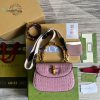 gucci bamboo 1947 crocodile top handle bag pink for women womens bags 10