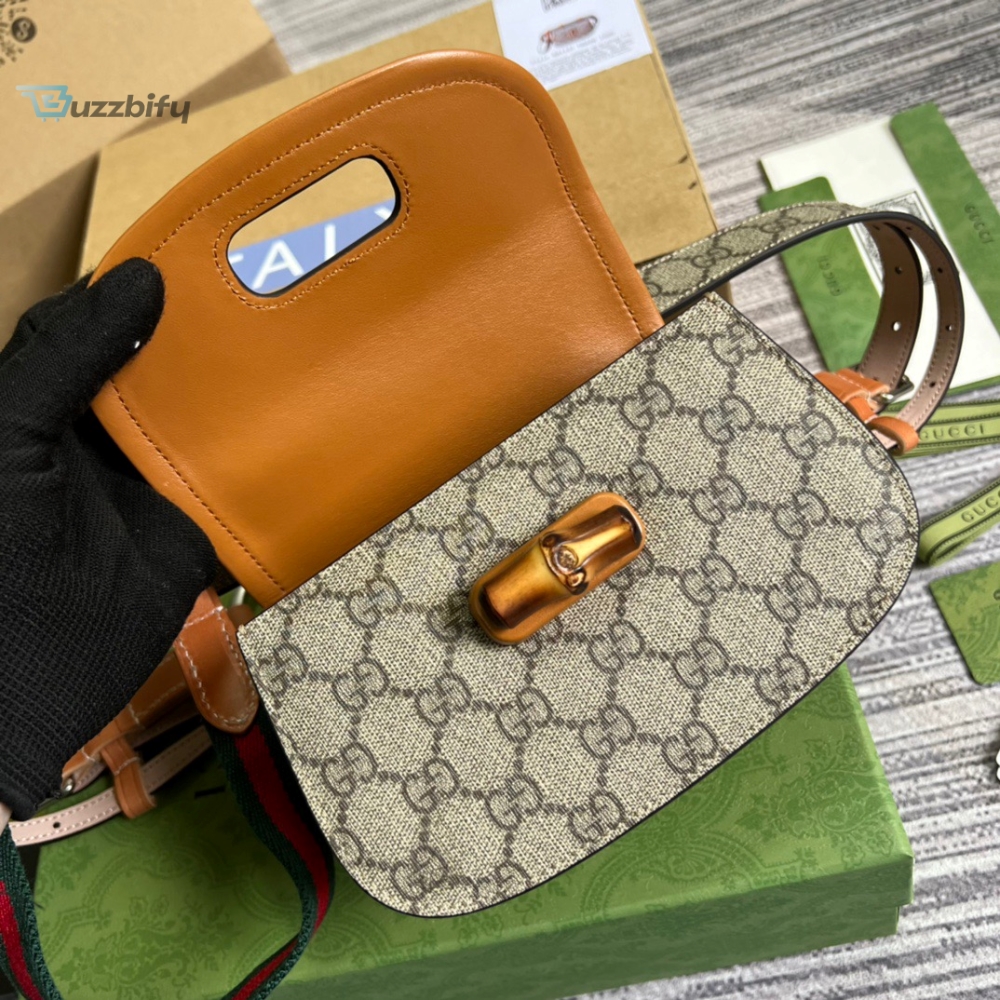 Gucci Bamboo 1947 Jumbo GG Small Top Handle Bag Brown For Women, Womenâ€™s Bags 8.3in/21cm GG
