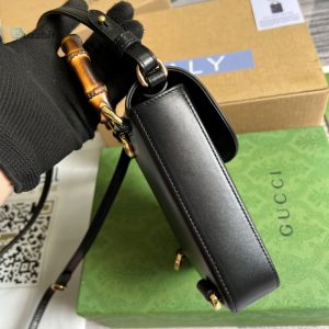 gucci bamboo mini handbag black for women womens bags 6 1
