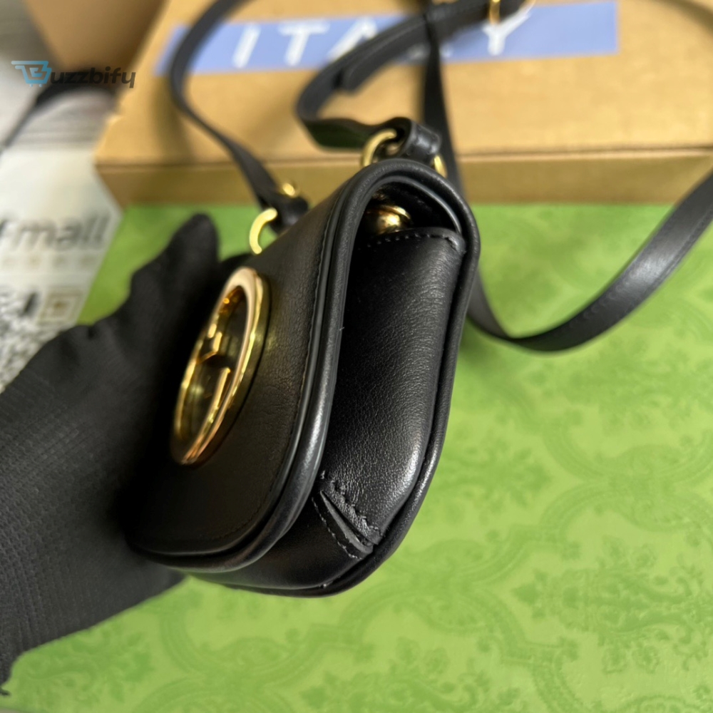 Gucci Blondie Card Case Wallet Black For Women, Women’s Bags 4.5in/12cm GG 698635 UXX0G 1000 
