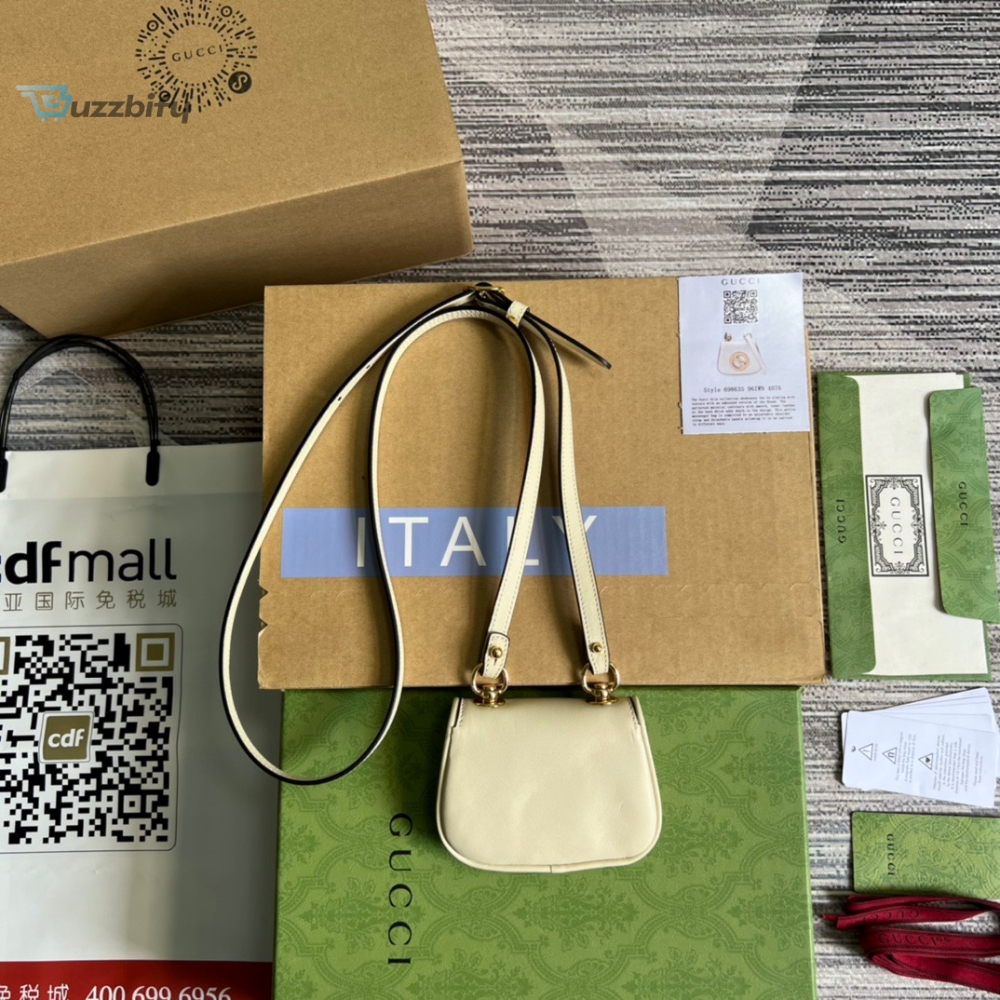 Gucci Blondie Card Case Wallet White For Women, Women’s Bags 4.5in/12cm GG 698635 UXX0G 9022 