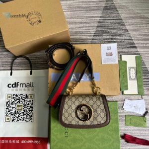 Gucci Blondie Mini Bag Beige For Women Womens Bags 8.7In22cm Gg