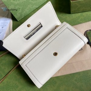gucci check diana chain wallet with bamboo white for women womens bags 7 1