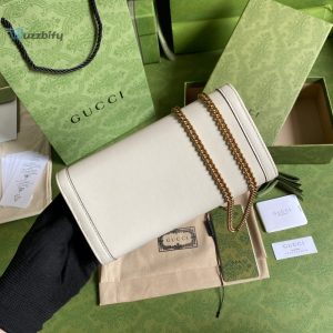 gucci argent diana chain wallet with bamboo white for women womens bags 7 11
