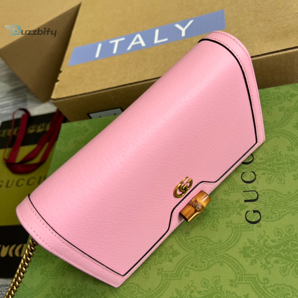 Gucci Diana Mini Bag With Bamboo Pink For Women, Women’s Bags 7.5in/19cm GG 696817 DJ20T 5815 
