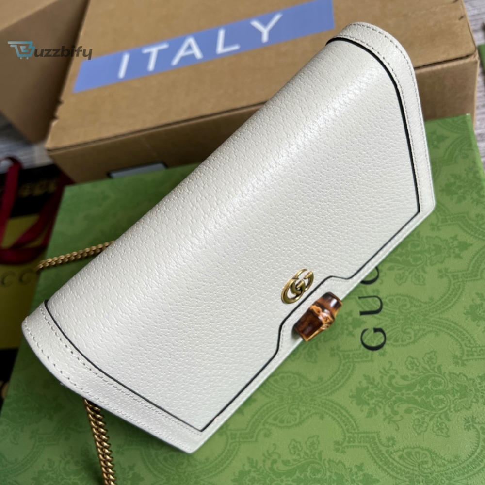 Gucci Diana Mini Bag With Bamboo White For Women, Women’s Bags 7.5in/19cm GG  