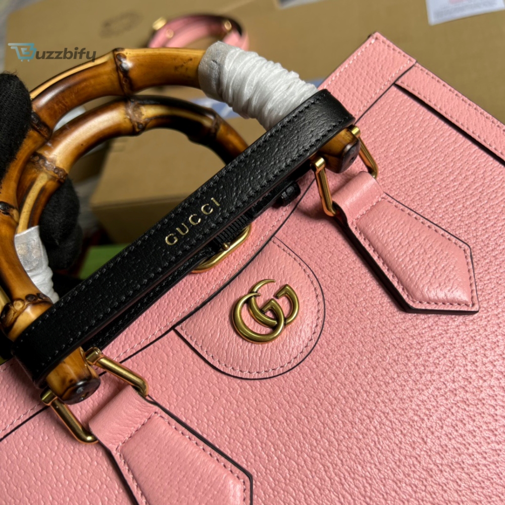 Gucci Diana Small Tote Bag Pink For Women, Women’s Bags 11in/27cm GG 