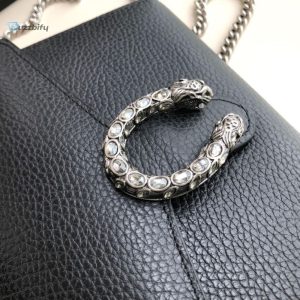 Gucci Dionysus Mini Chain Bag Black Metalfree Tanned For Women 8In20cm Gg 401231 Caogn 8176