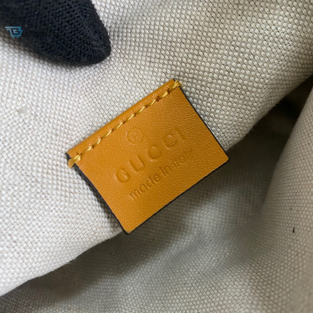 Gucci GG Embossed Belt Bag Yellow GG Embossed For Men  9.1in/23cm GG  